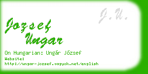 jozsef ungar business card