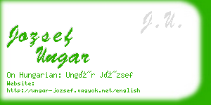 jozsef ungar business card